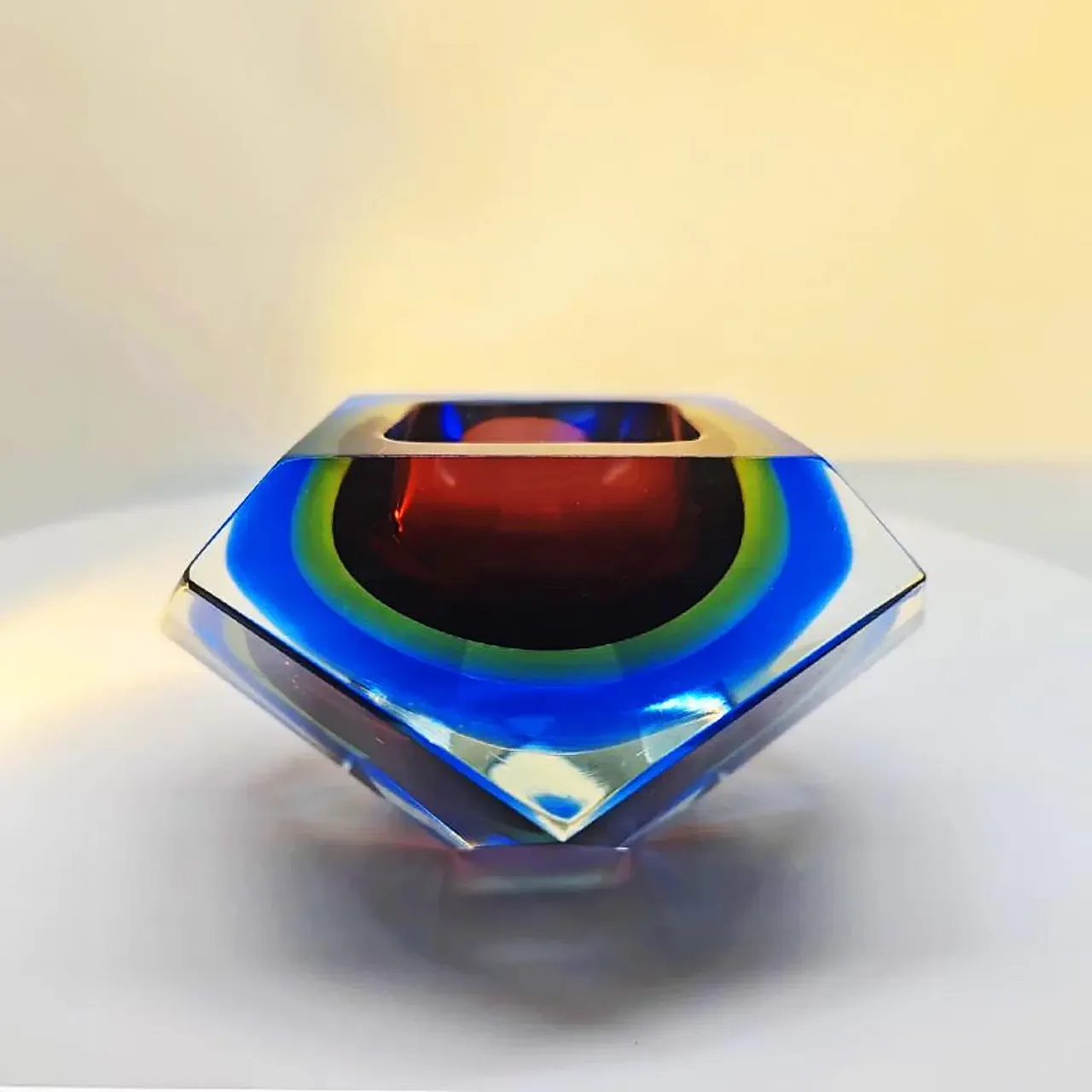 Posacenere in vetro di Murano di Flavio Poli per Seguso, anni '60 2