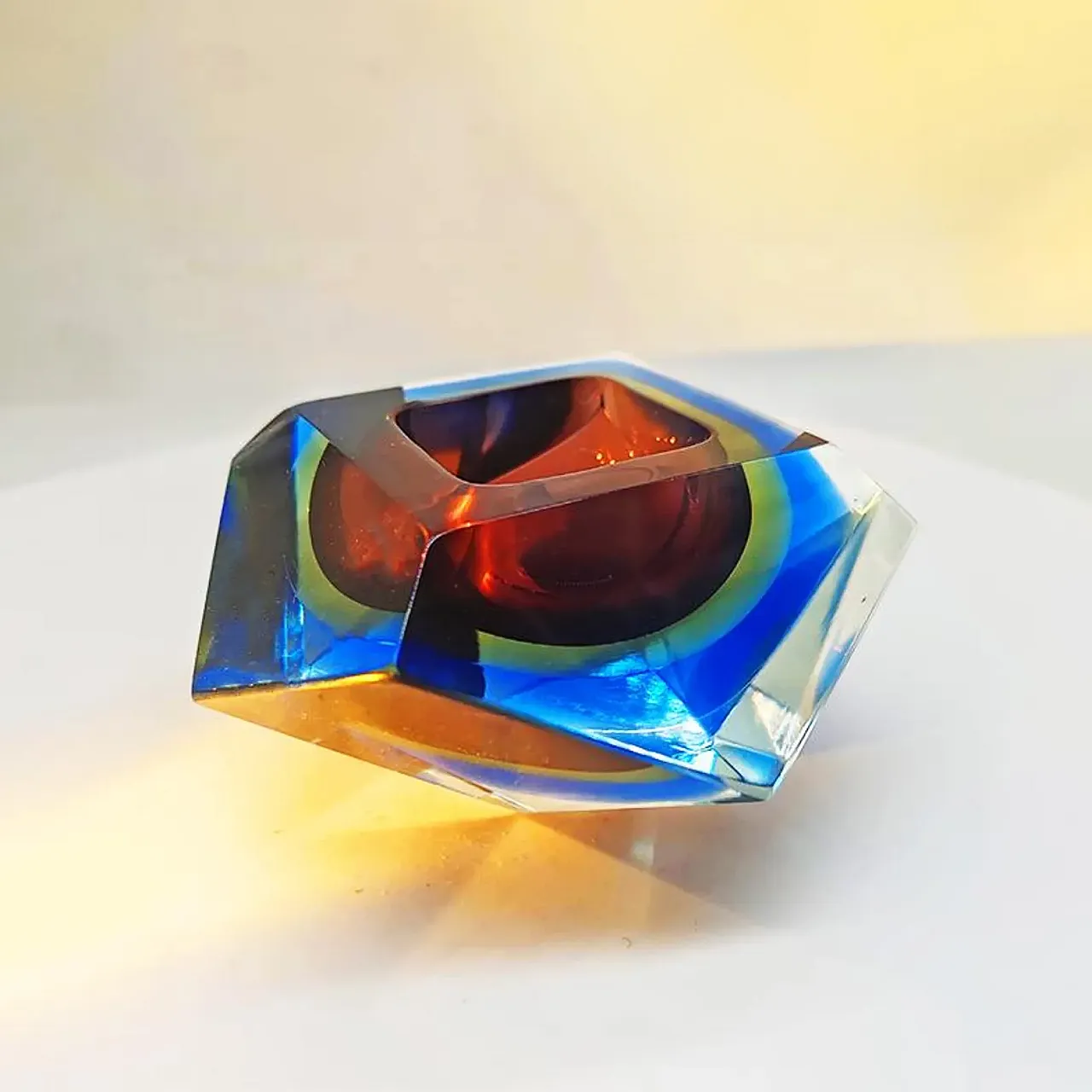 Posacenere in vetro di Murano di Flavio Poli per Seguso, anni '60 4