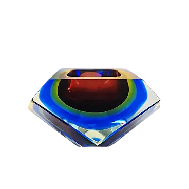 Ashtray in Murano glass by Flavio Poli for Seguso, 1960s