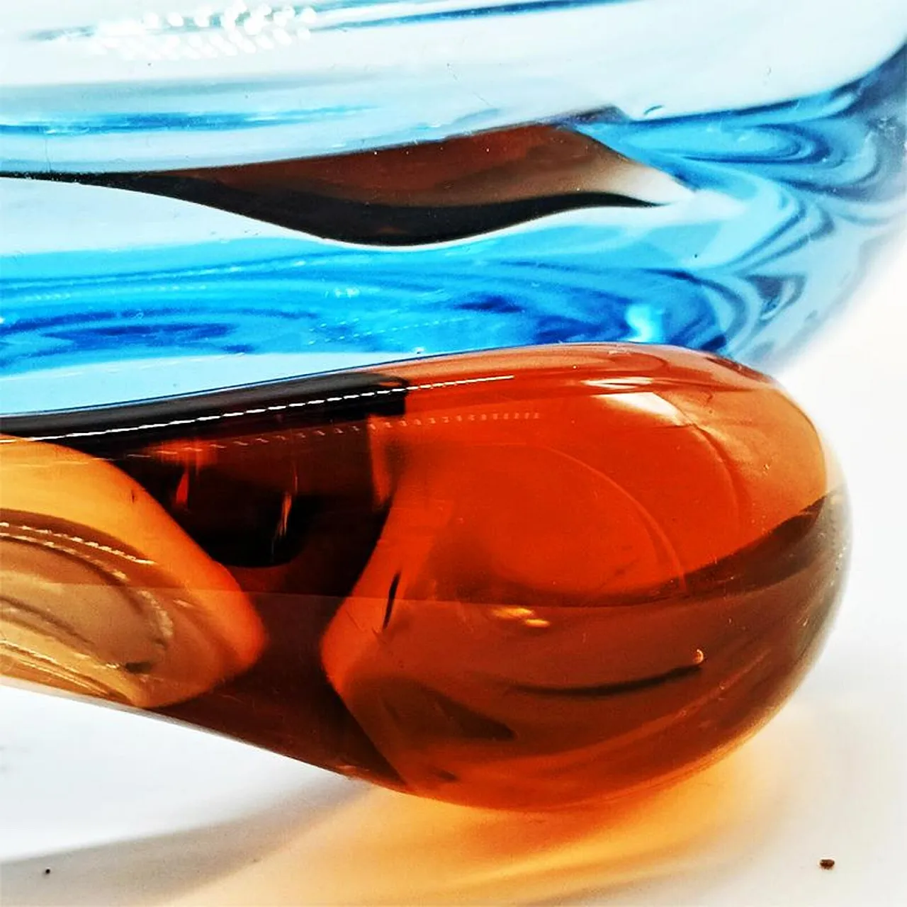 Ashtray in blown and handcrafted Murano glass, 1960s 5