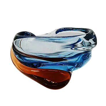 Ashtray in blown and handcrafted Murano glass, 1960s