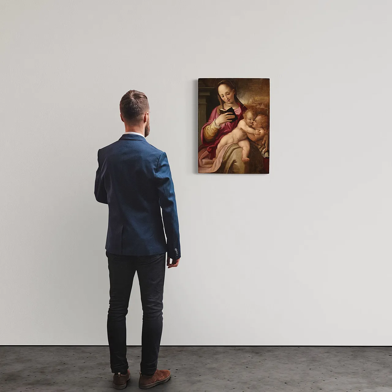 Painted on the table Madonna and Child and San Giovannino, 16th c. 3