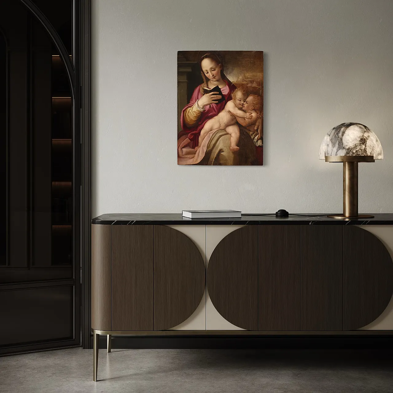 Painted on the table Madonna and Child and San Giovannino, 16th c. 5