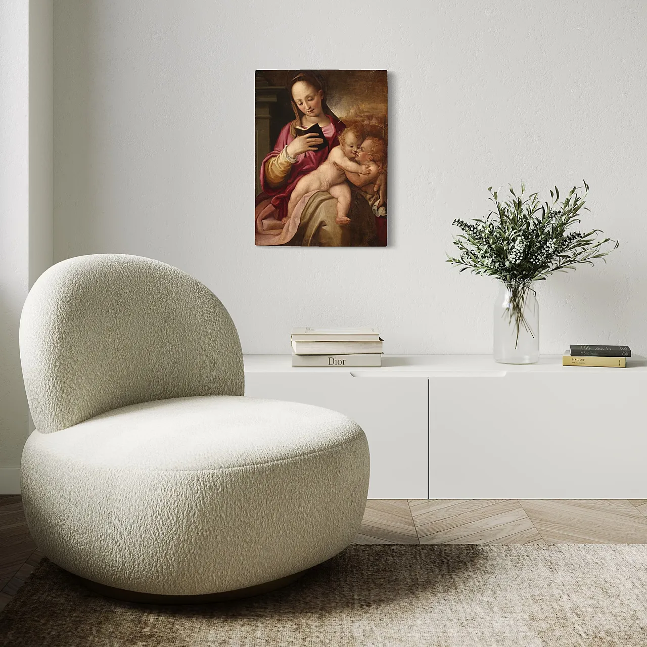 Painted on the table Madonna and Child and San Giovannino, 16th c. 7