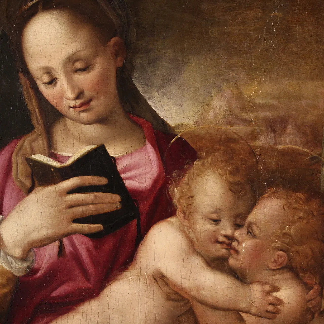 Painted on the table Madonna and Child and San Giovannino, 16th c. 9