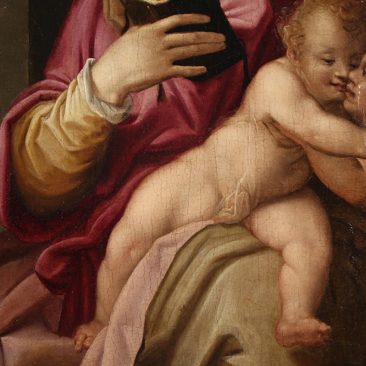 Painted on the table Madonna and Child and San Giovannino, 16th c. 12