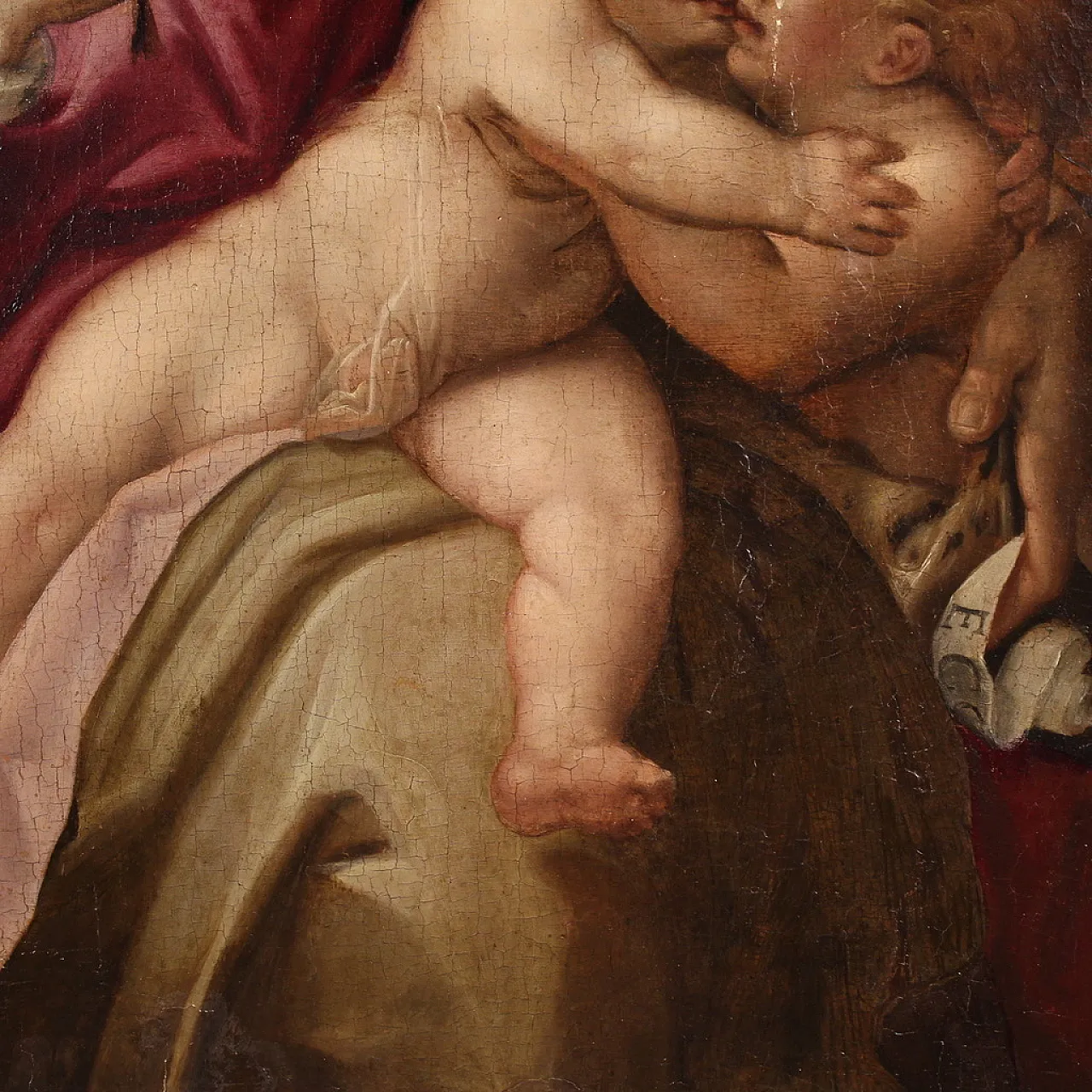 Painted on the table Madonna and Child and San Giovannino, 16th c. 14