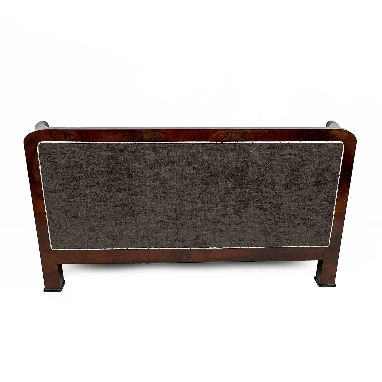 Coppia di poltrone con divano Biedermeier in mogano, '800 10