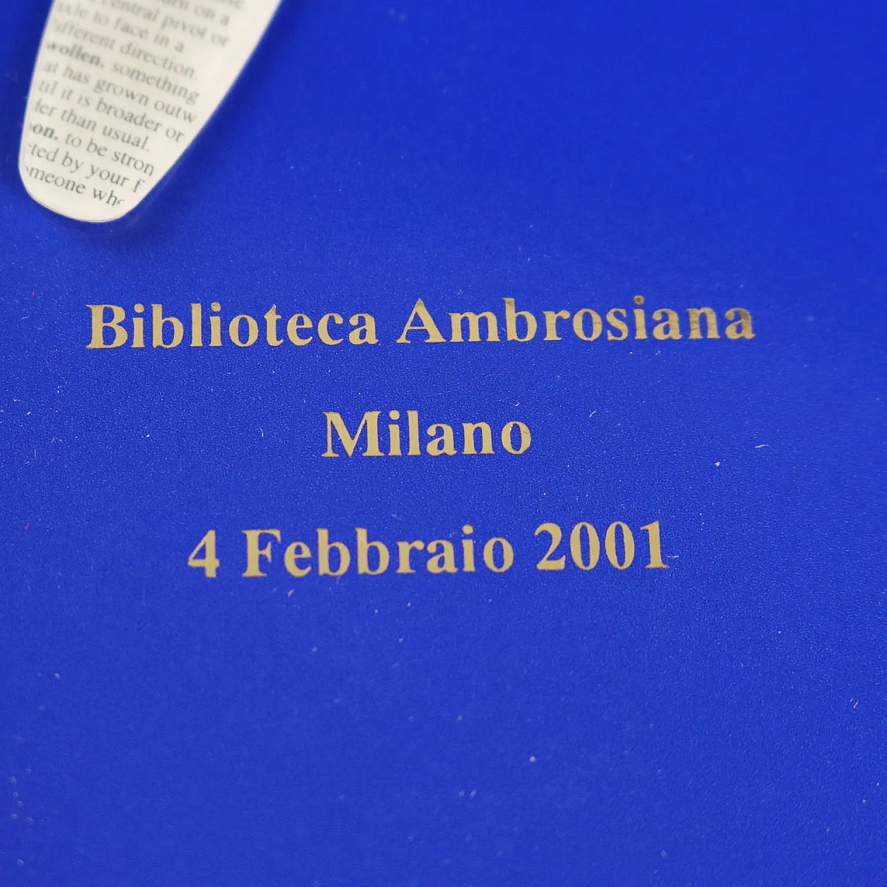 Orologio Swatch Serie Originals per Biblioteca Ambrosiana, anni 2000 4