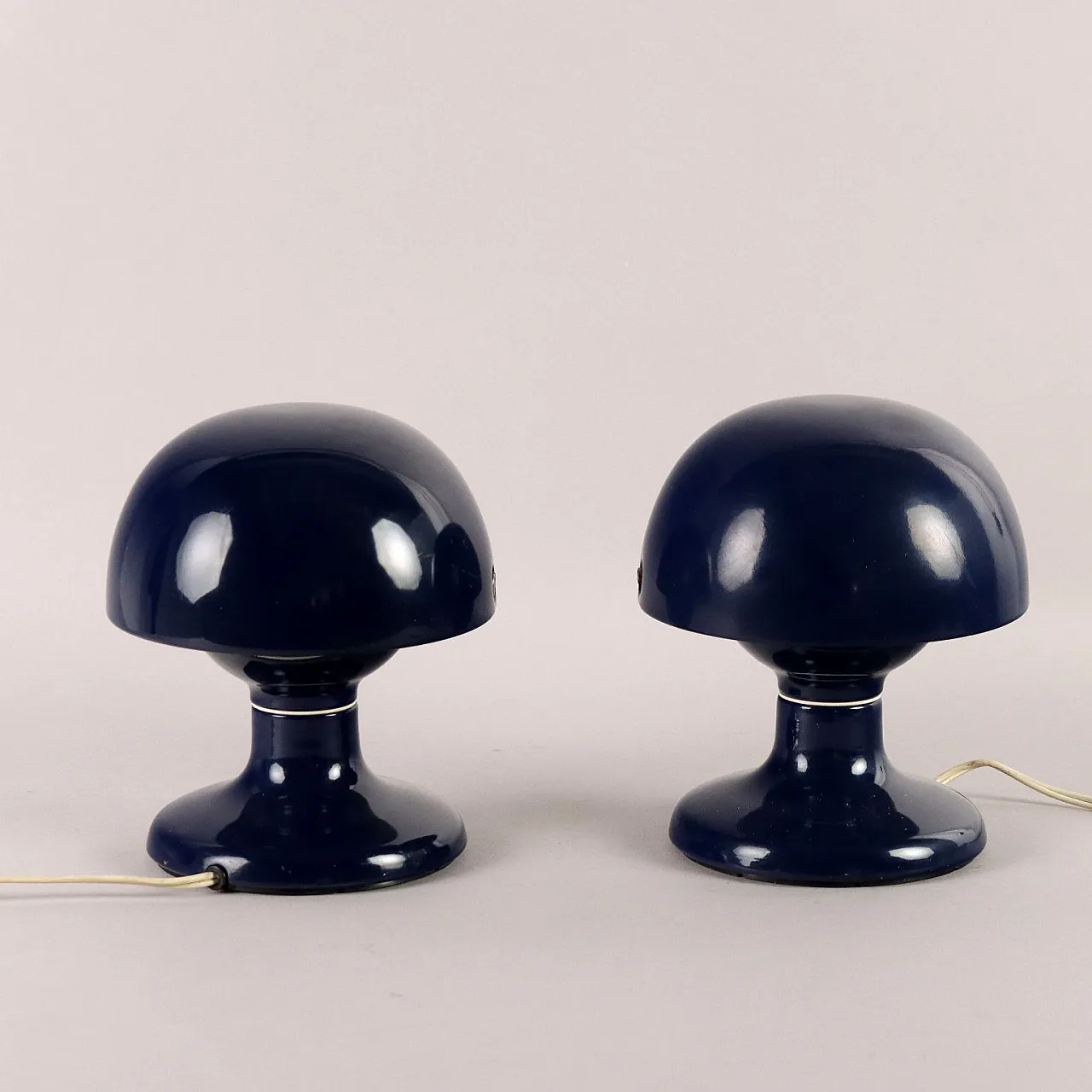 Coppai di lampade da tavolo Jucker 147 di Tobia Scarpa nere, anni '70 6