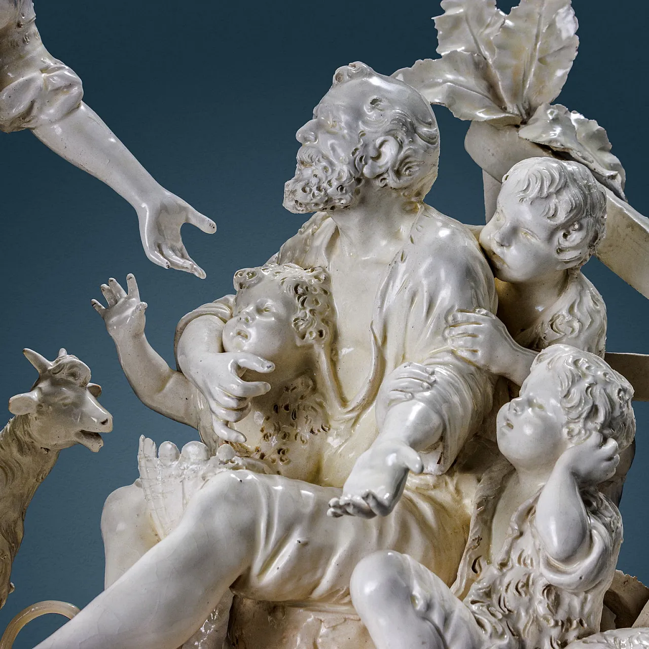 Erminia tra i pastori, scultura in ceramica, '800 3