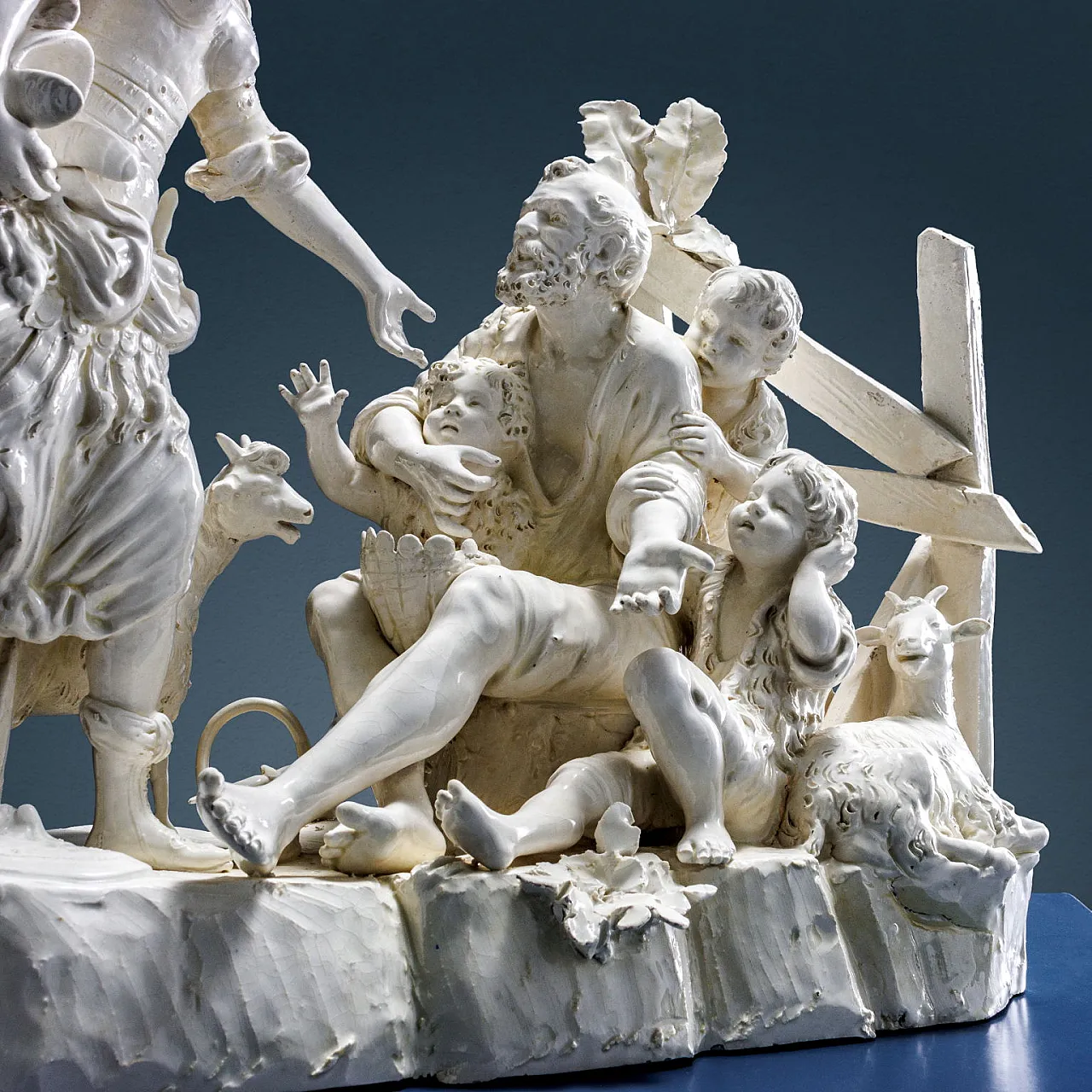 Erminia tra i pastori, scultura in ceramica, '800 7