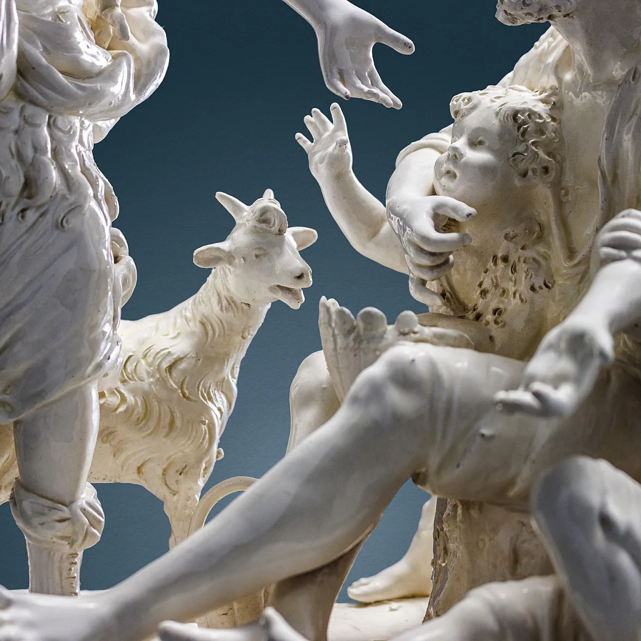 Erminia tra i pastori, scultura in ceramica, '800 8