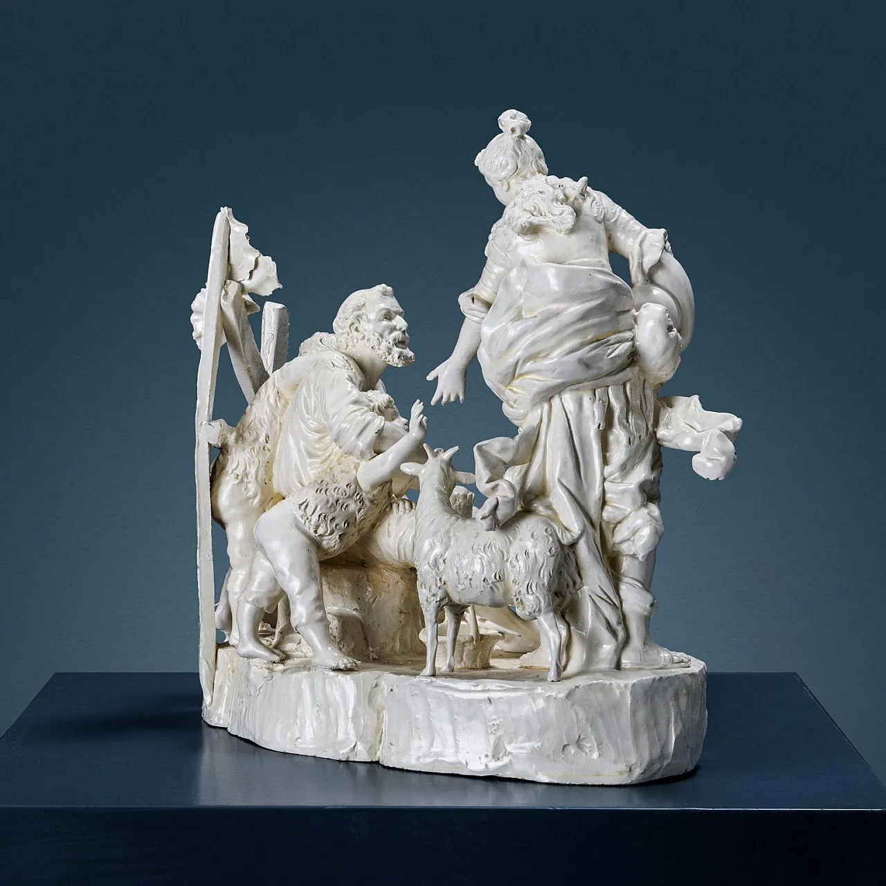 Erminia tra i pastori, scultura in ceramica, '800 10