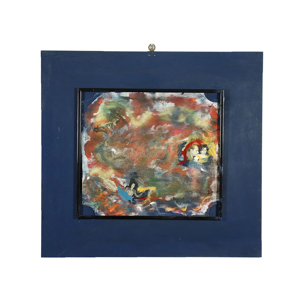 Bill Davis, Homage to Nannarella, mixed media painting, 2017 1