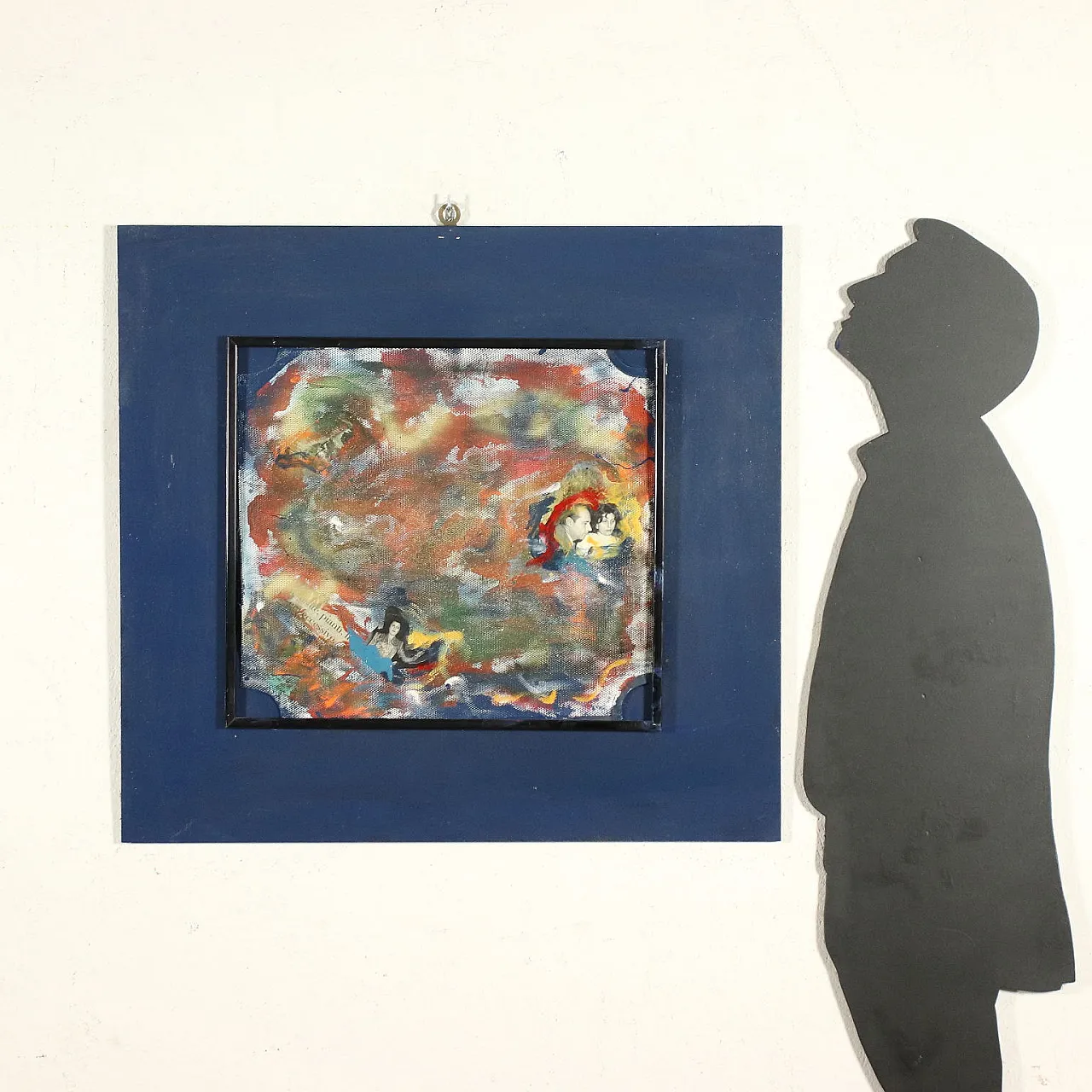 Bill Davis, Homage to Nannarella, mixed media painting, 2017 2