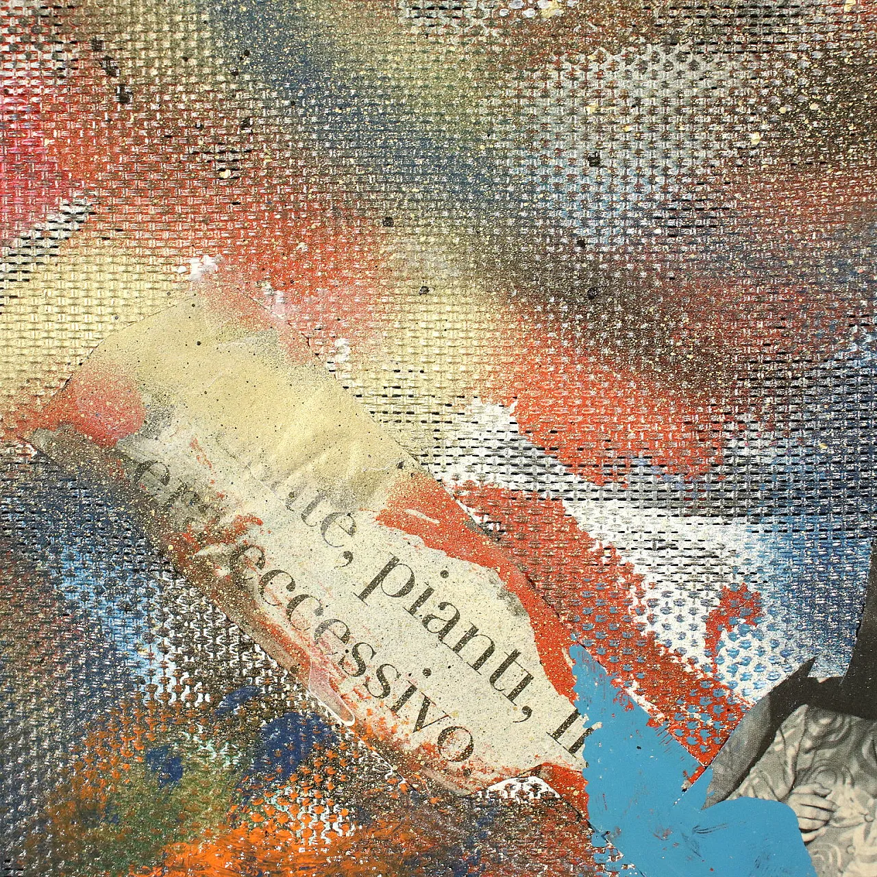 Bill Davis, Homage to Nannarella, mixed media painting, 2017 5