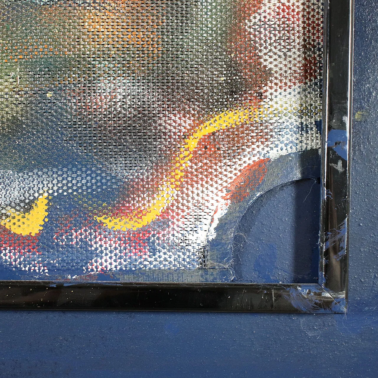 Bill Davis, Homage to Nannarella, mixed media painting, 2017 6