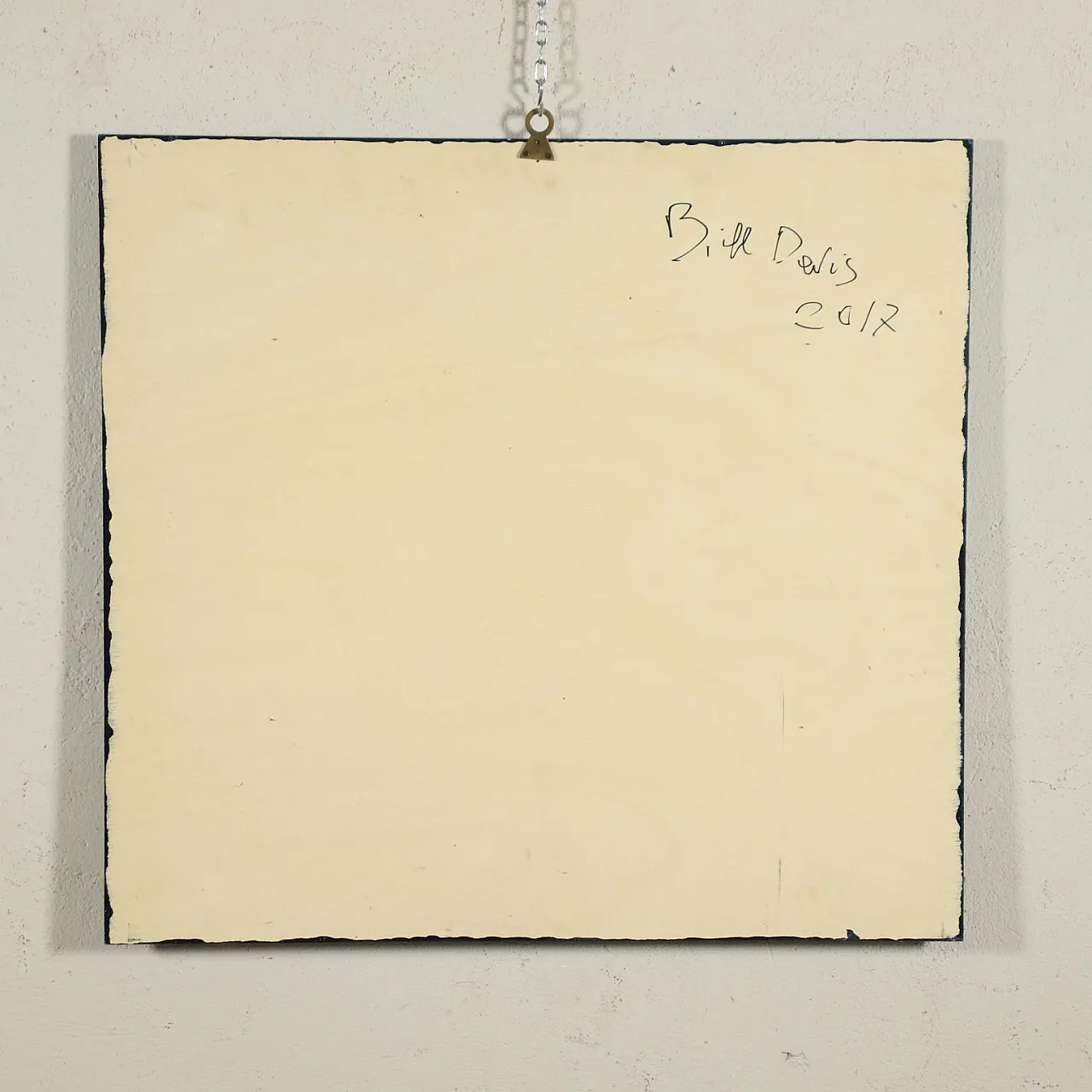 Bill Davis, Homage to Nannarella, mixed media painting, 2017 7