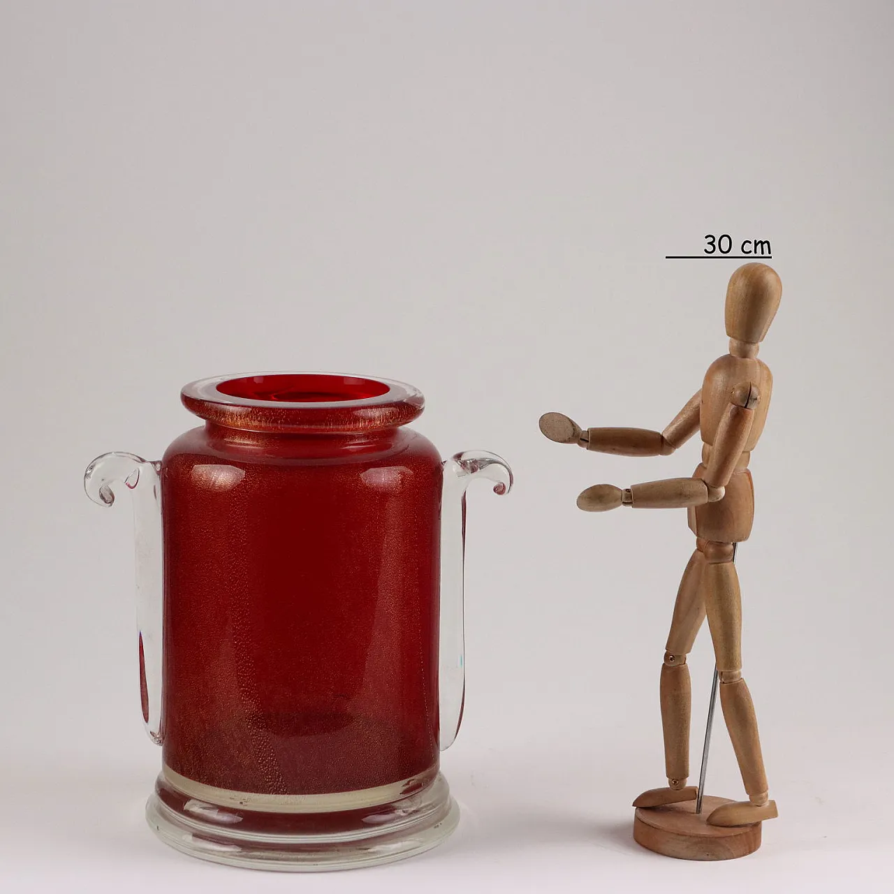 Vaso in vetro di Murano, anni '70 2