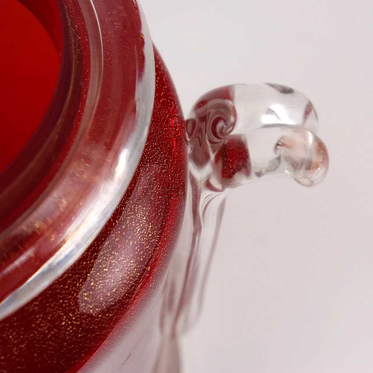 Vaso in vetro di Murano, anni '70 3