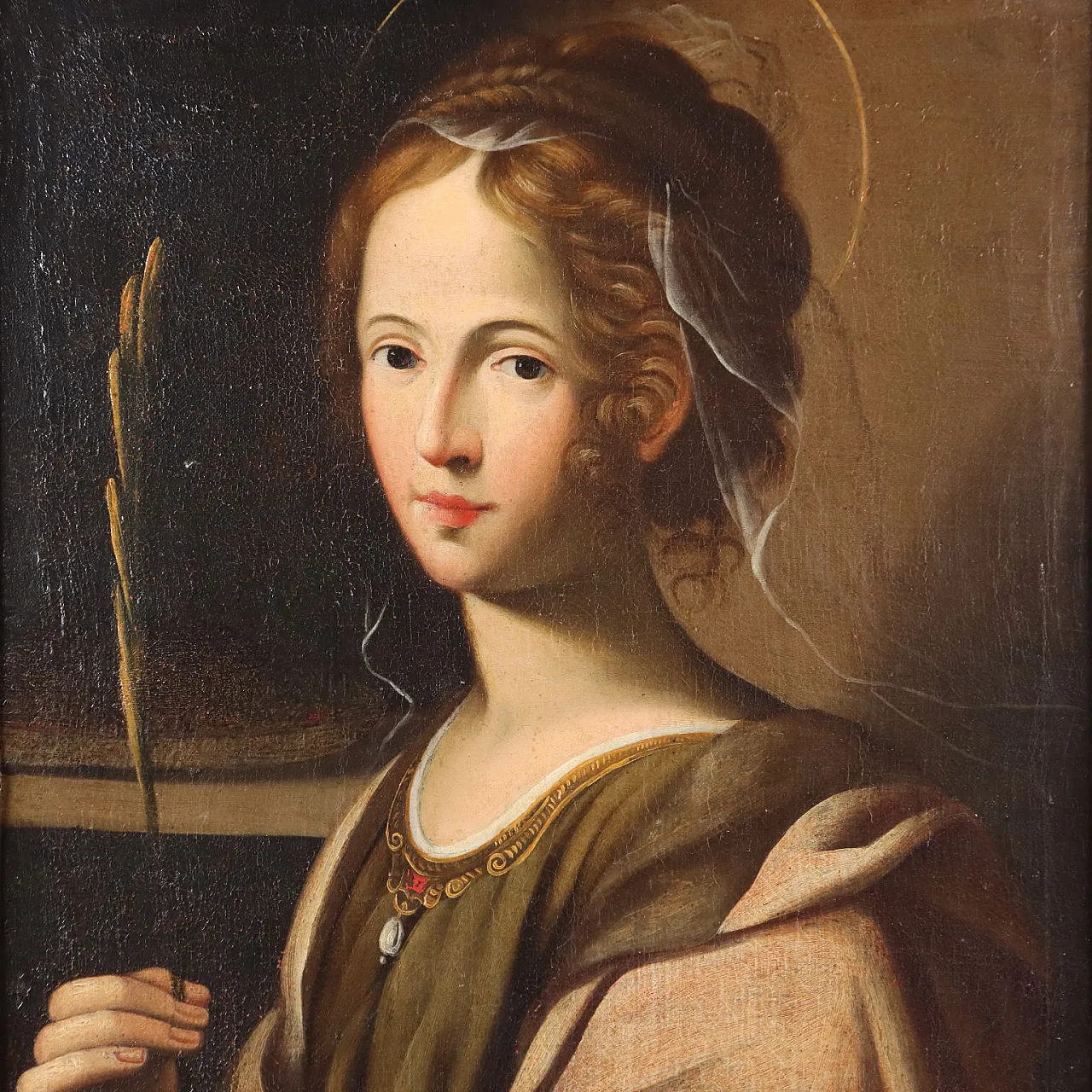 Painting of Saint Martyr, oil on canvas, 17th Century 3