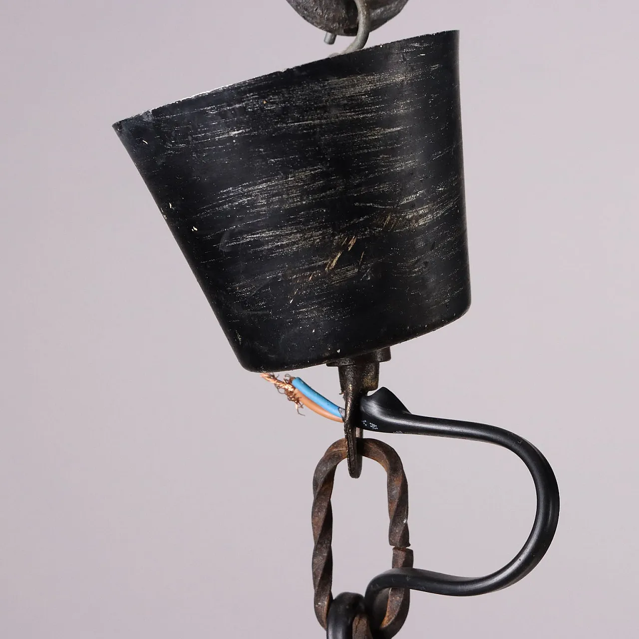 Lantern in wrought iron, 19th century 7