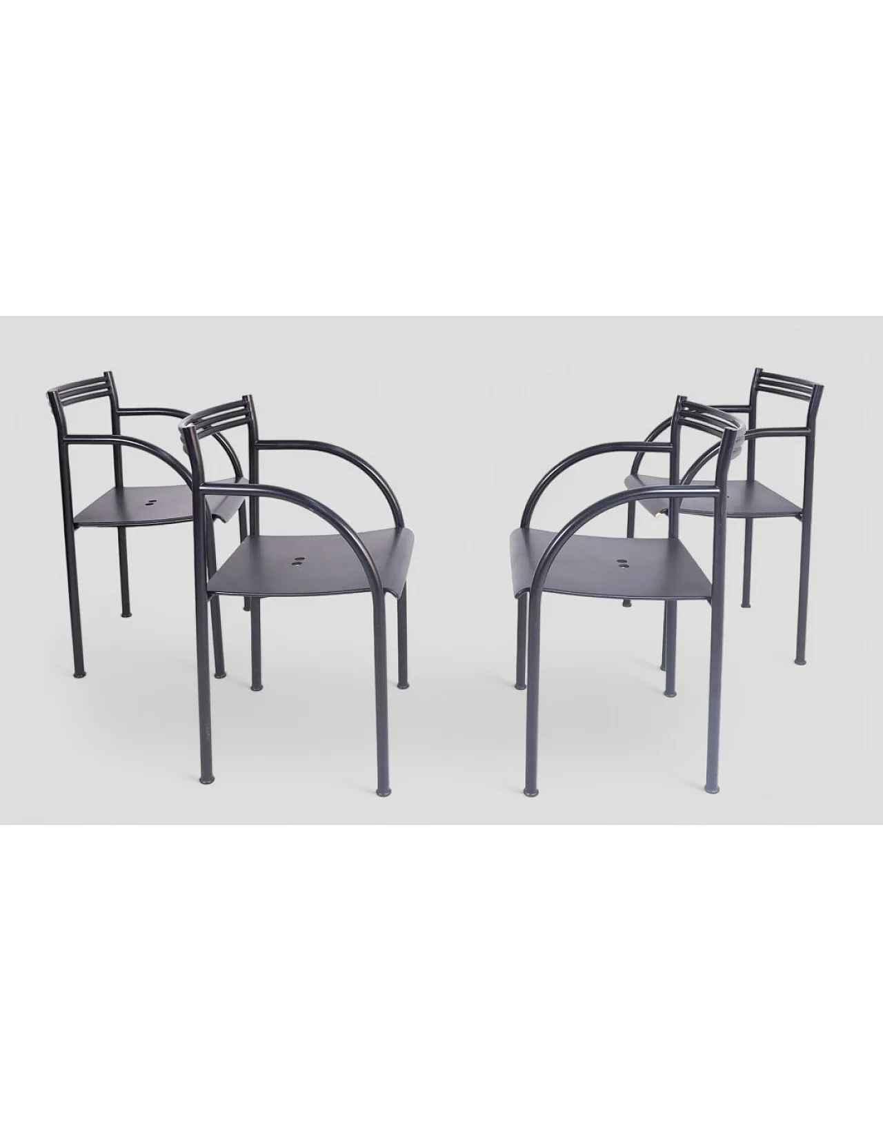 4 Poltrone Francesca di Philippe Starck per Baleri Italia, anni '80 3