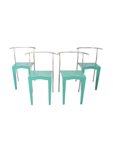 4 Sedie Dr. Glob di Philippe Starck per Kartell, anni ‘80