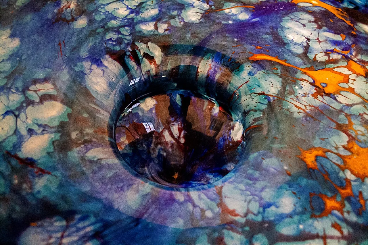 Centrotavola in vetro soffiato di Charles Schneider, anni '20 3