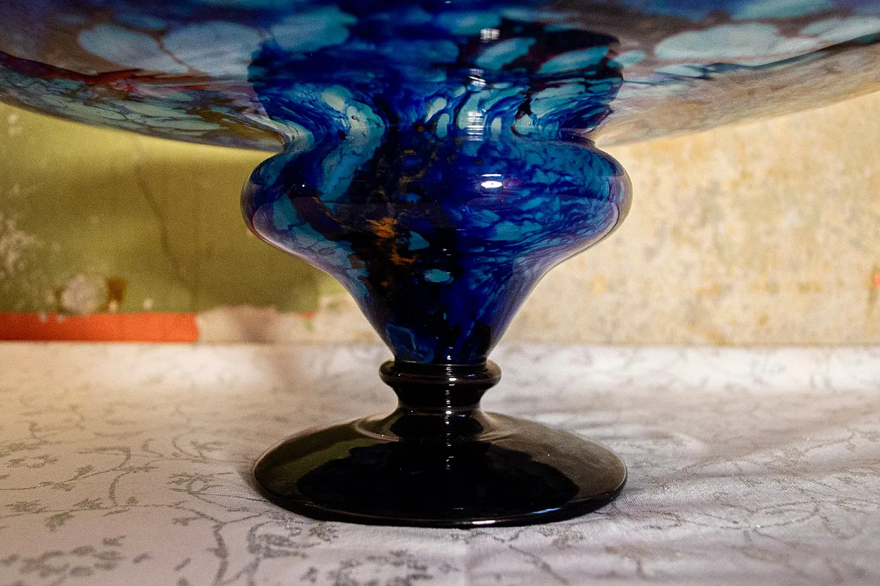 Centrotavola in vetro soffiato di Charles Schneider, anni '20 5