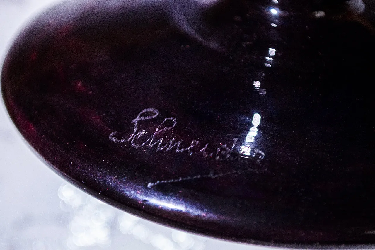 Centrotavola in vetro soffiato di Charles Schneider, anni '20 6