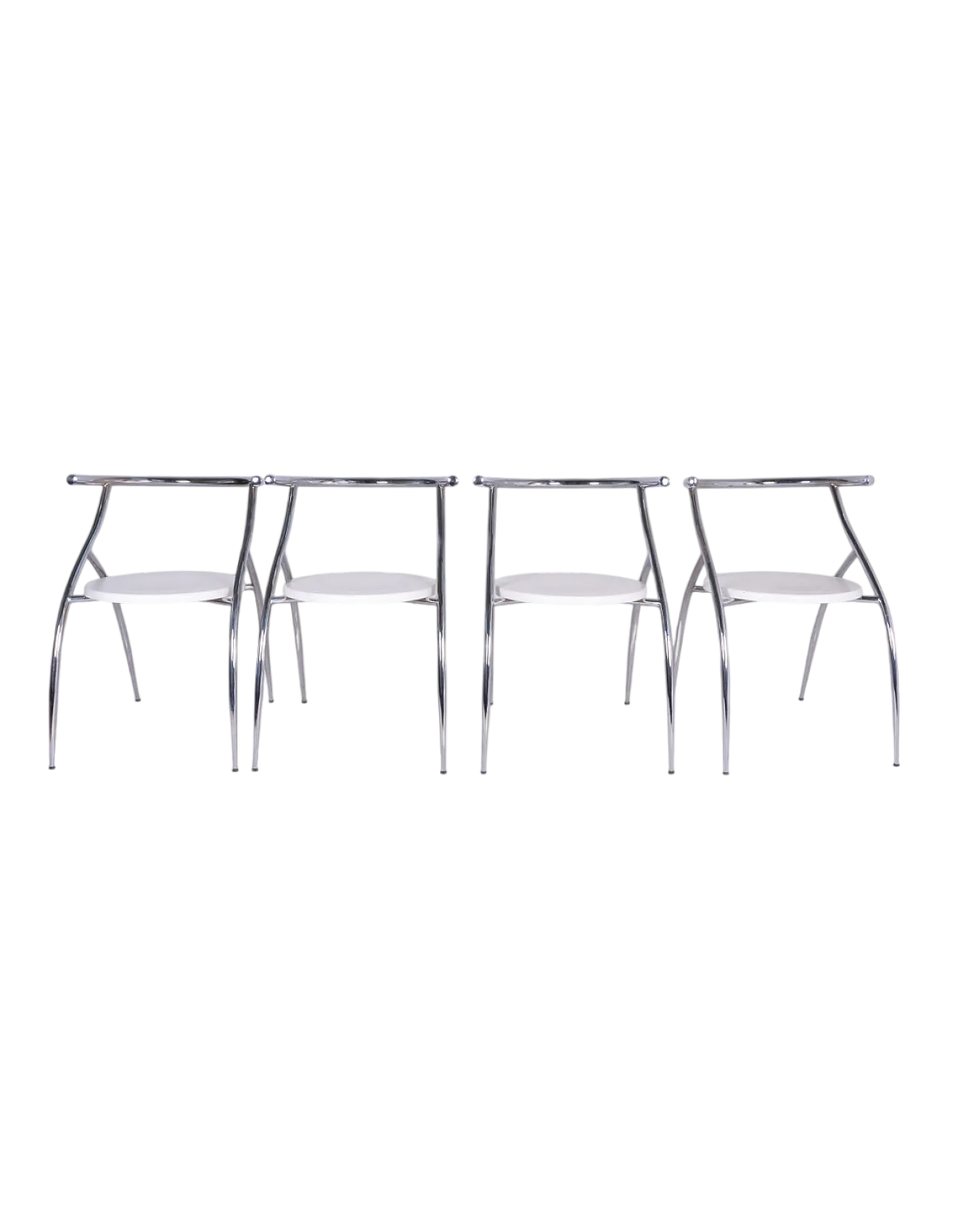 4 Sedie cromate, anni '70 7