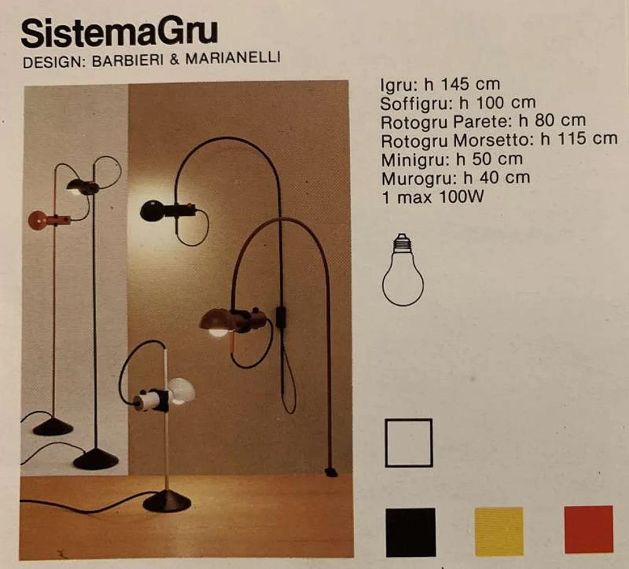 Piantana IGRU di Barbieri e Marianelli per Tronconi, anni '70 8