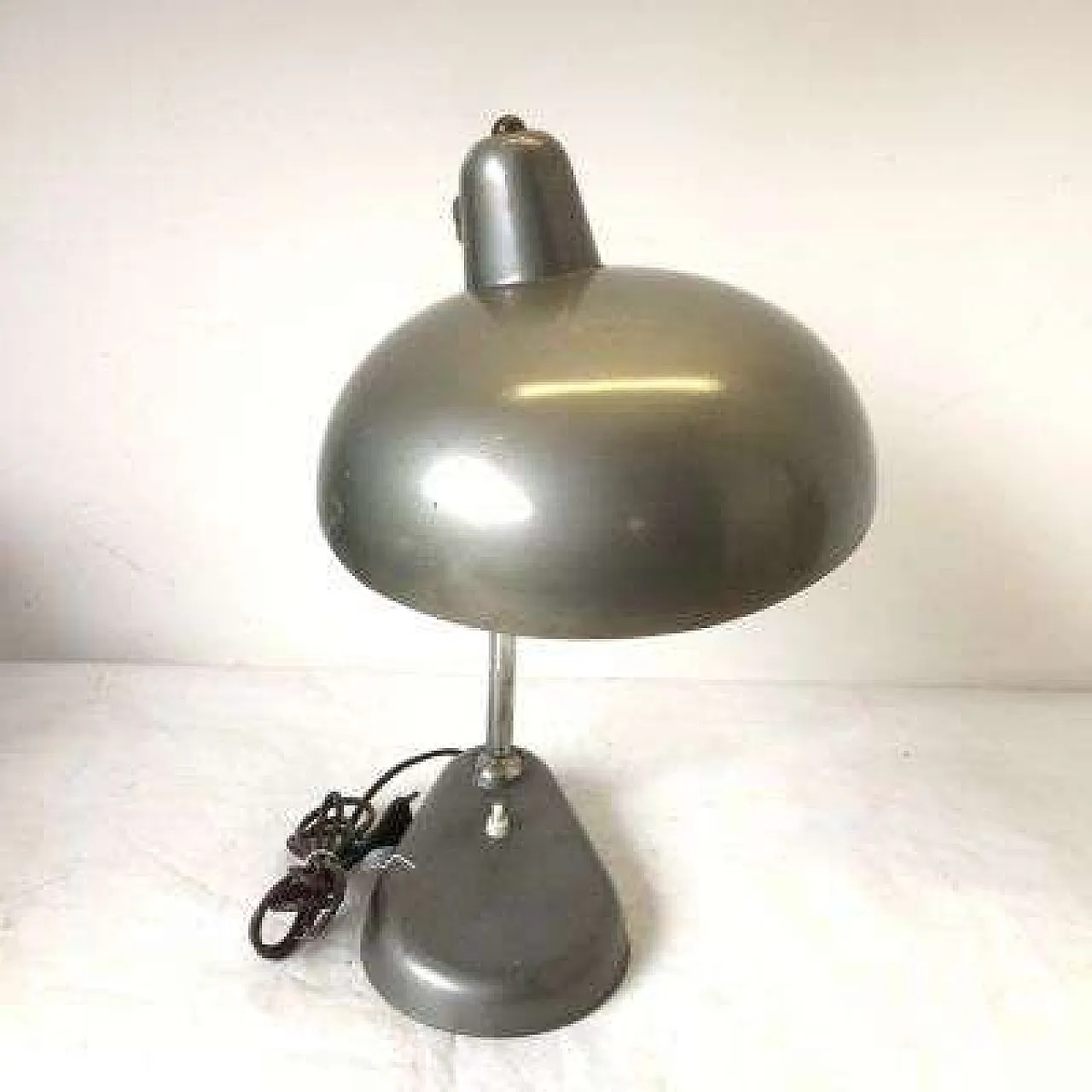 Lampada da tavolo art.1000 Seminara in alluminio, anni '60 1