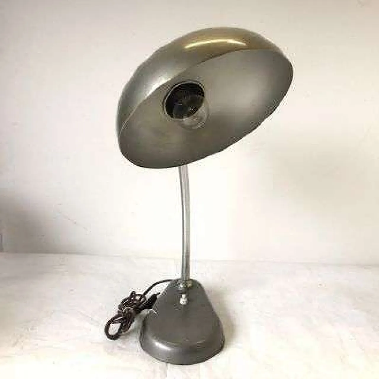 Lampada da tavolo art.1000 Seminara in alluminio, anni '60 2