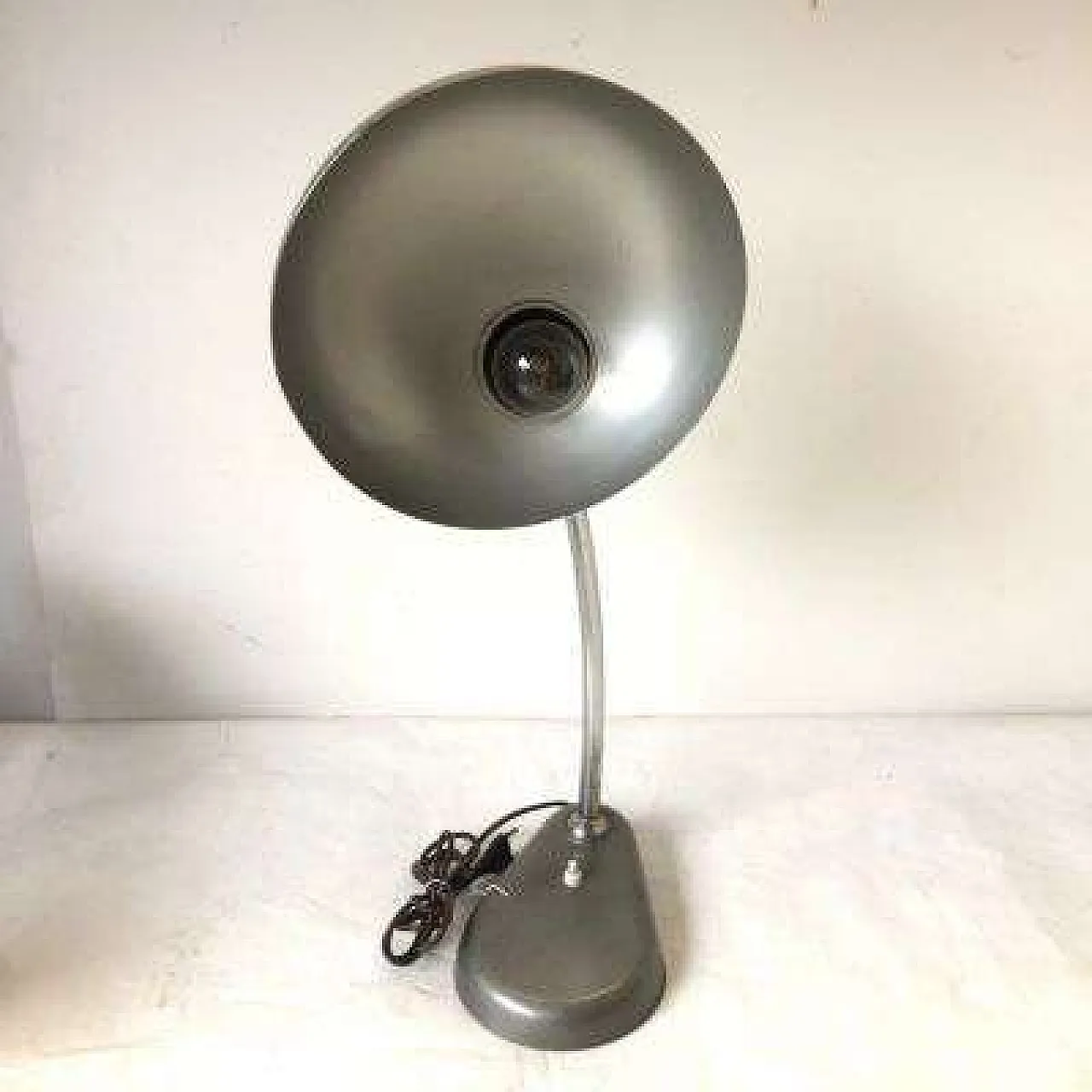 Lampada da tavolo art.1000 Seminara in alluminio, anni '60 3