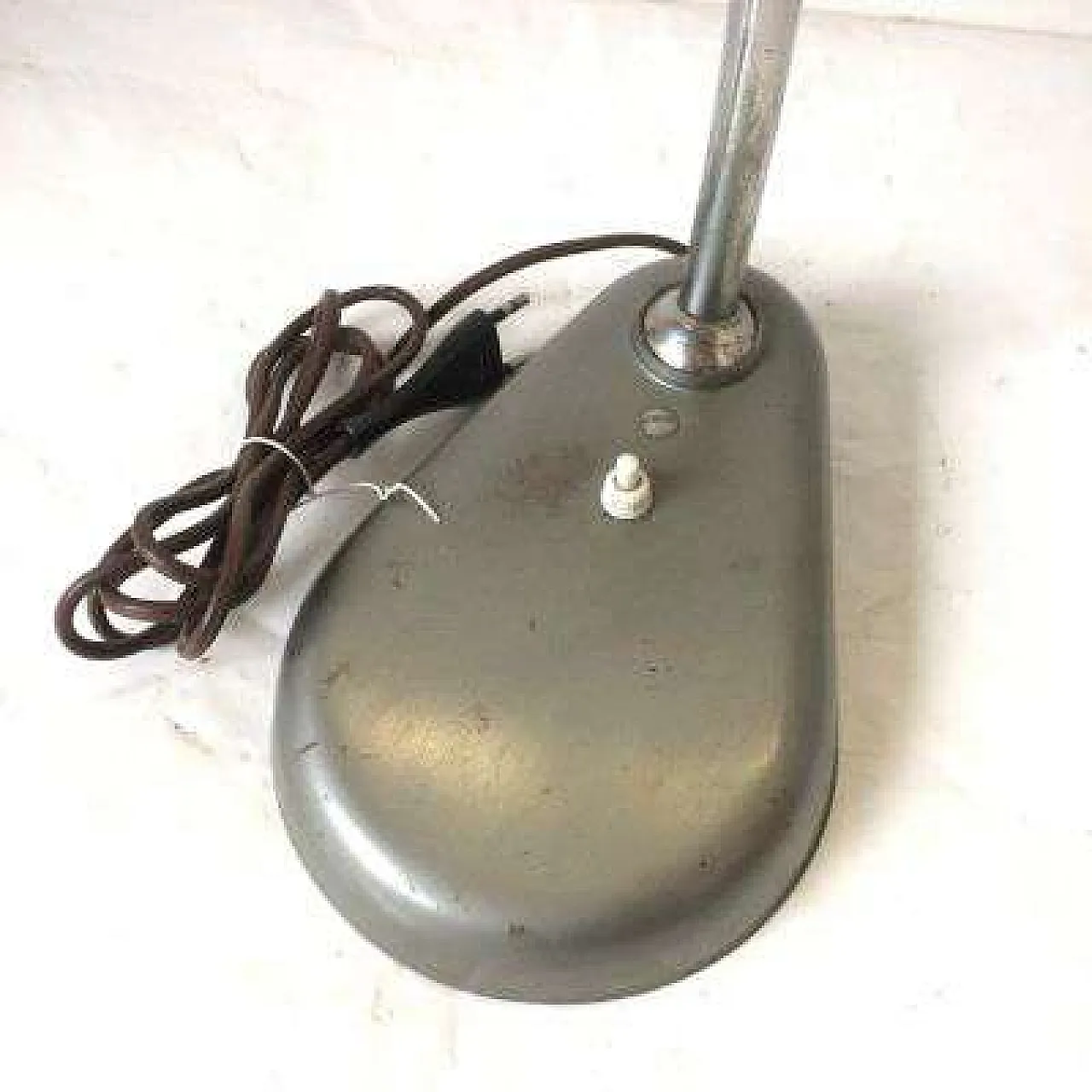 Lampada da tavolo art.1000 Seminara in alluminio, anni '60 4