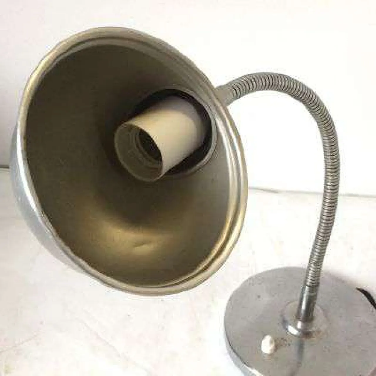 Lampada da tavolo art. 1003 Seminara in alluminio, anni '60 2