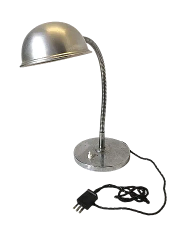 Lampada da tavolo art. 1003 Seminara in alluminio, anni '60