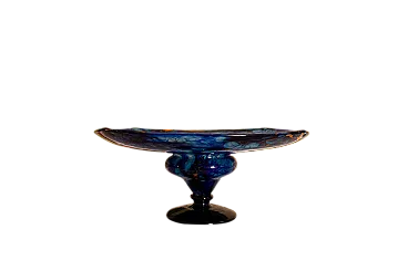 Centrotavola in vetro soffiato di Charles Schneider, anni '20