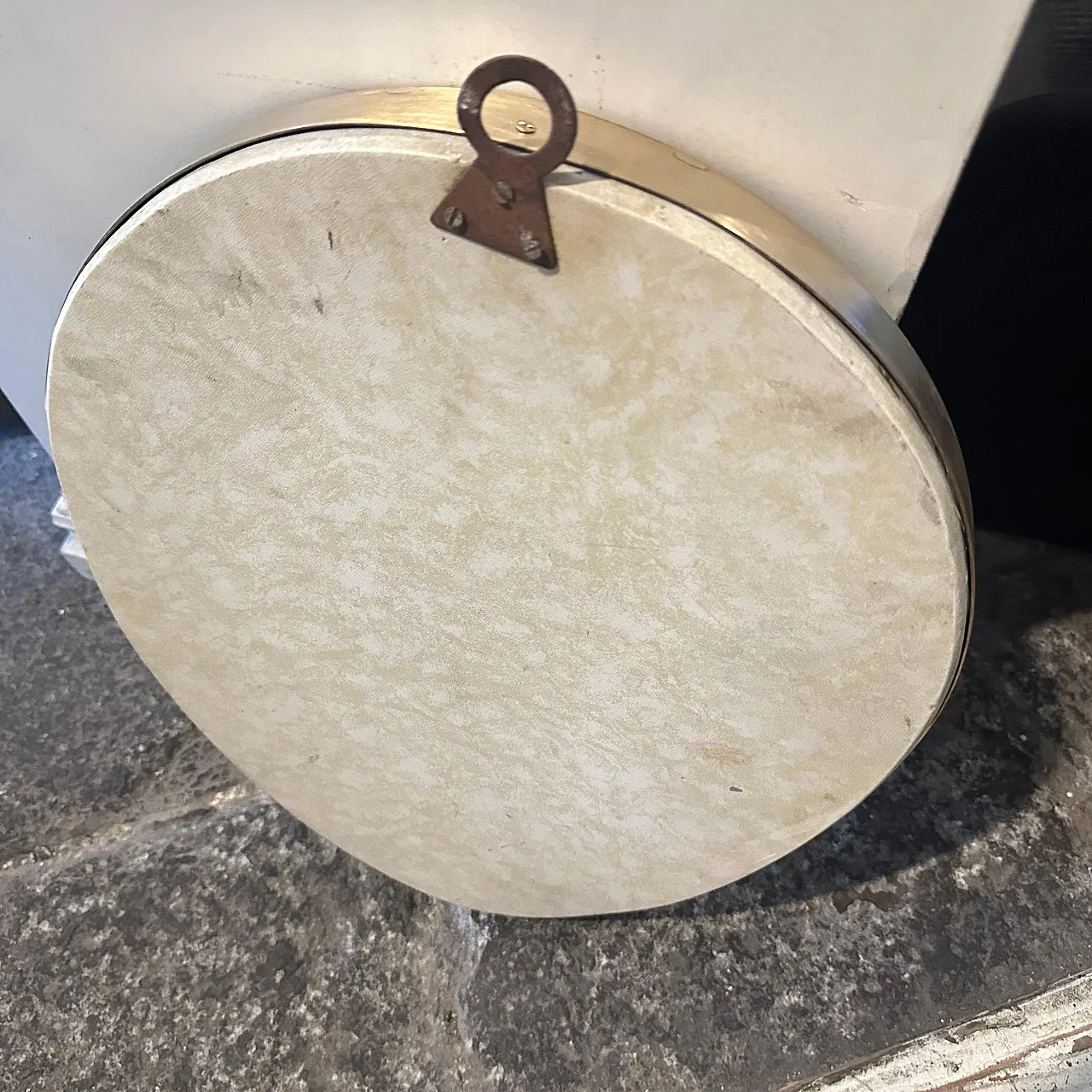 Specchio da parete ovale in ottone di Giò Ponti, anni '50 9