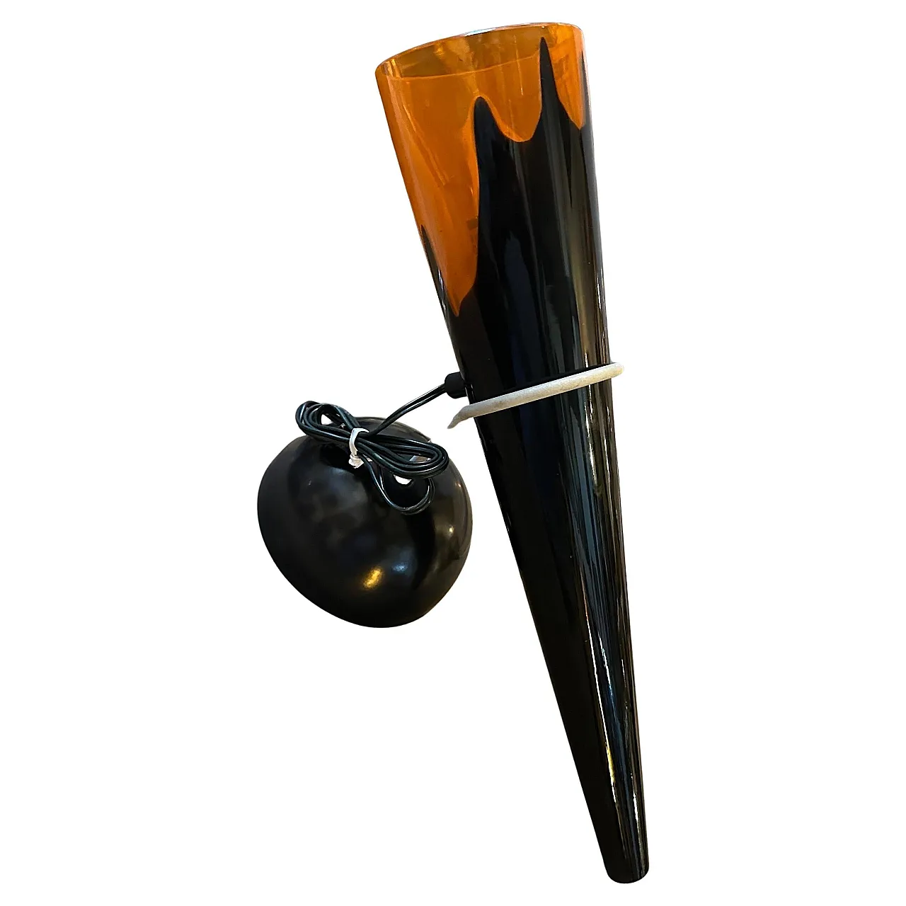 Applique in vetro di Murano e metallo di I Tre, anni '80 1