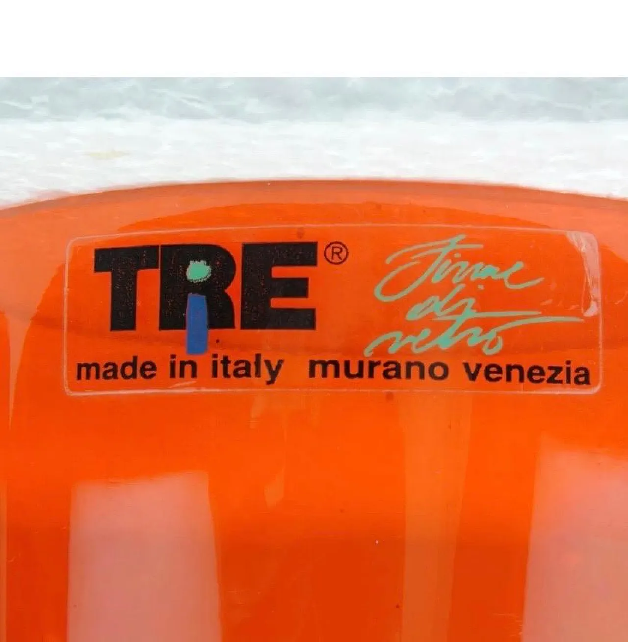 Applique in vetro di Murano e metallo di I Tre, anni '80 5