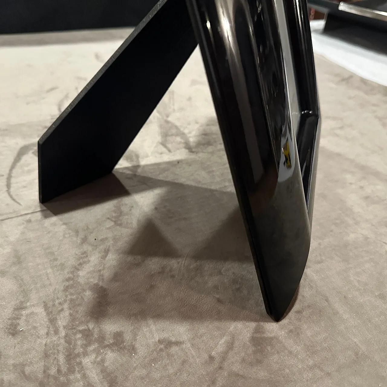 Black lacquered wood picture frame by Bussolari, 1990s 6