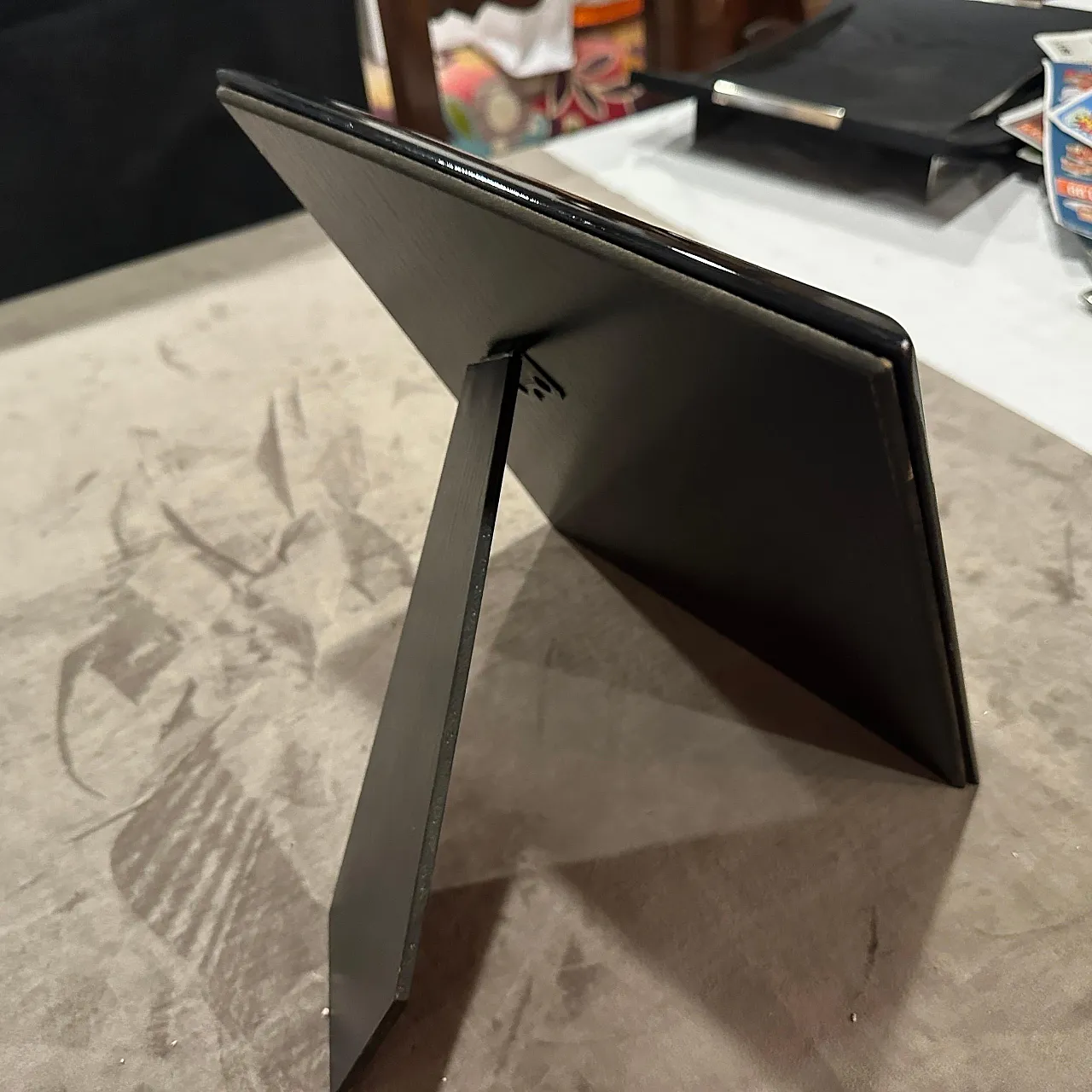 Black lacquered wood picture frame by Bussolari, 1990s 9