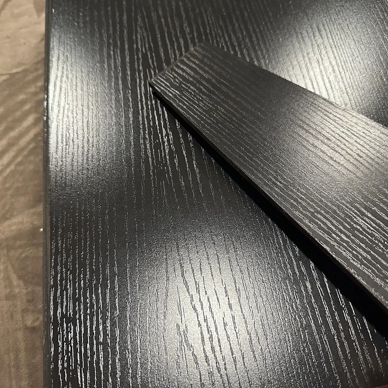 Black lacquered wood picture frame by Bussolari, 1990s 11