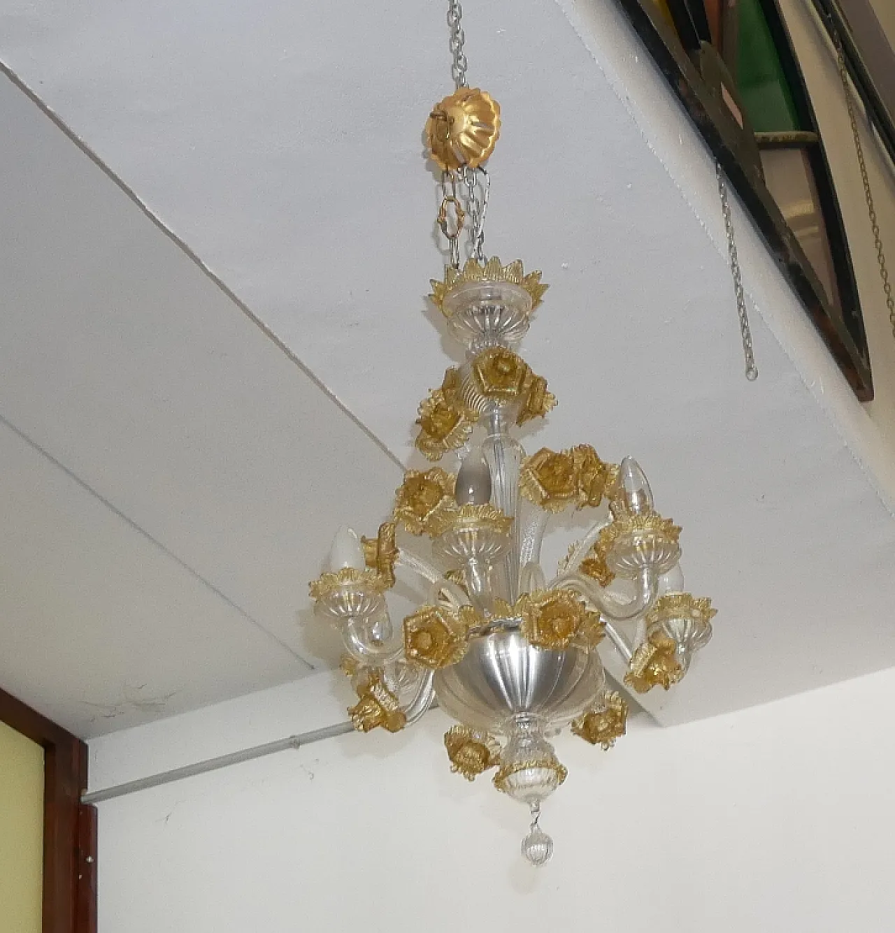 Murano glass chandelier, 50s 1