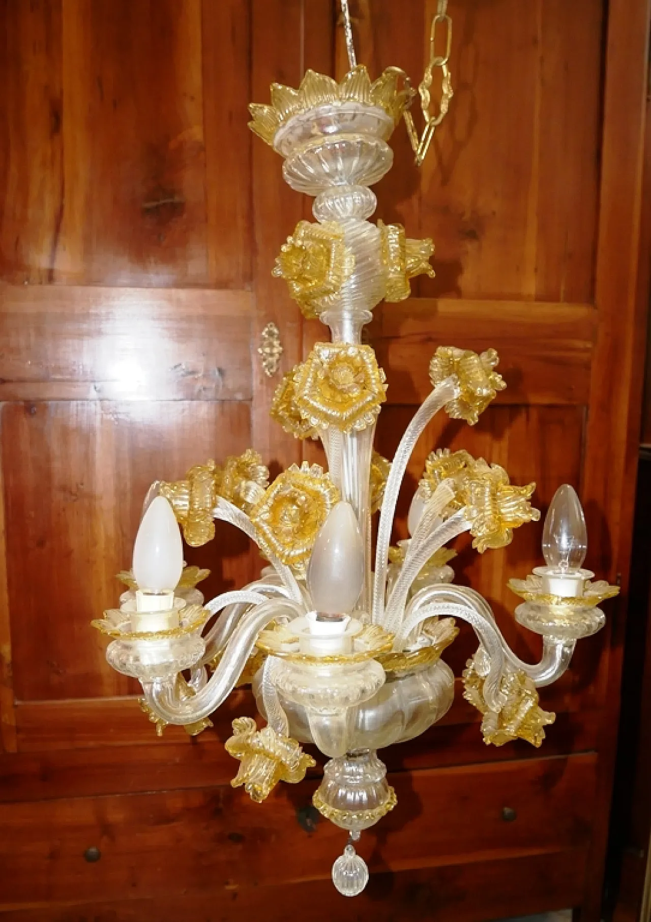Murano glass chandelier, 50s 3