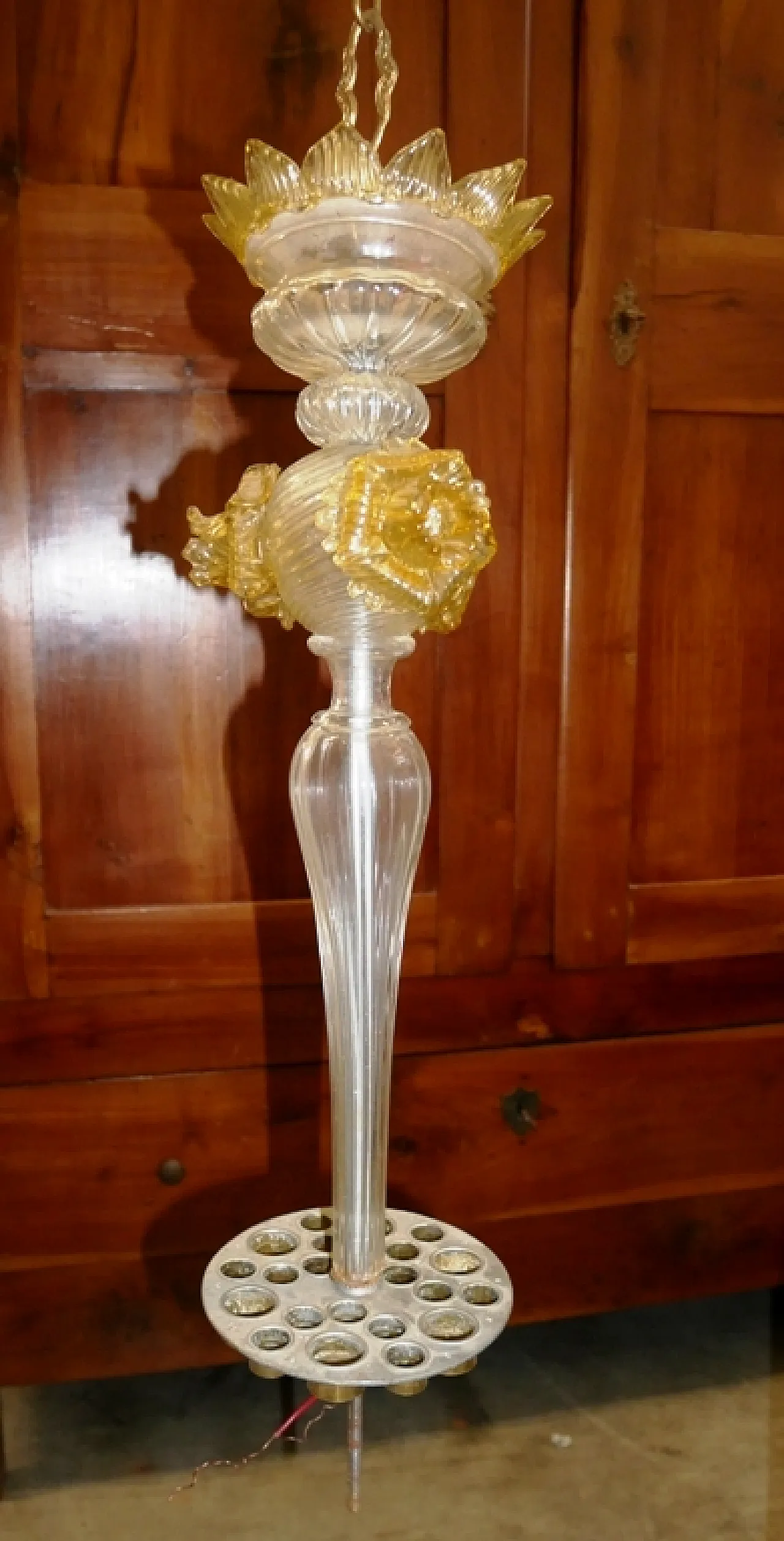 Murano glass chandelier, 50s 4